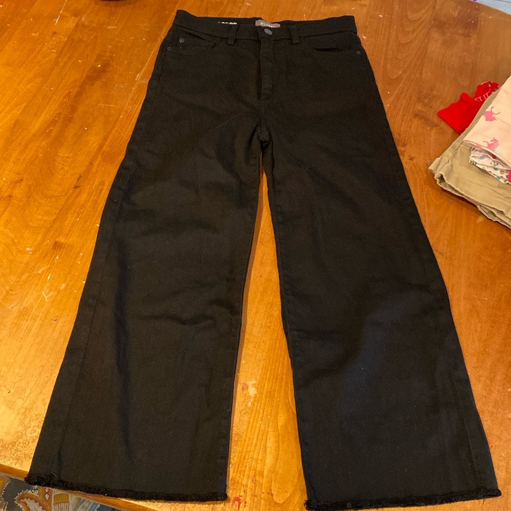 DL1961 black jeans Lily wide leg